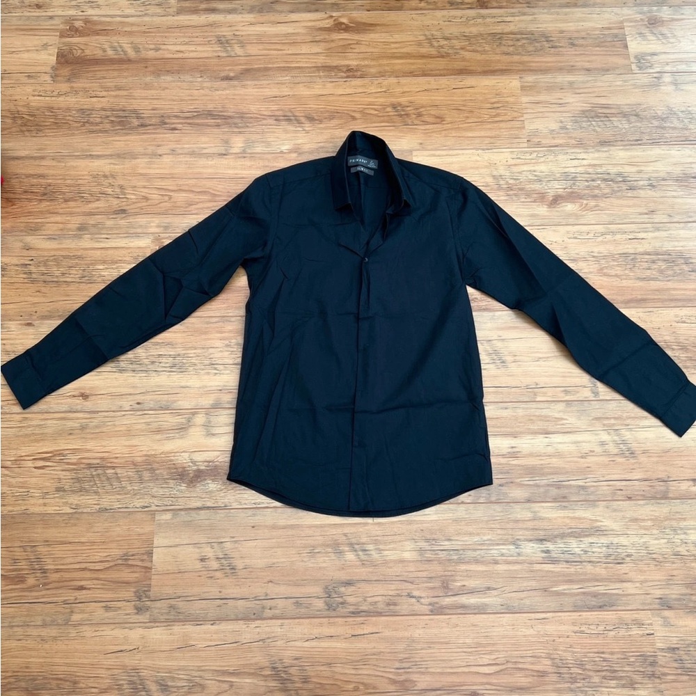 Primark Men's Dark Blue Dress Shirt